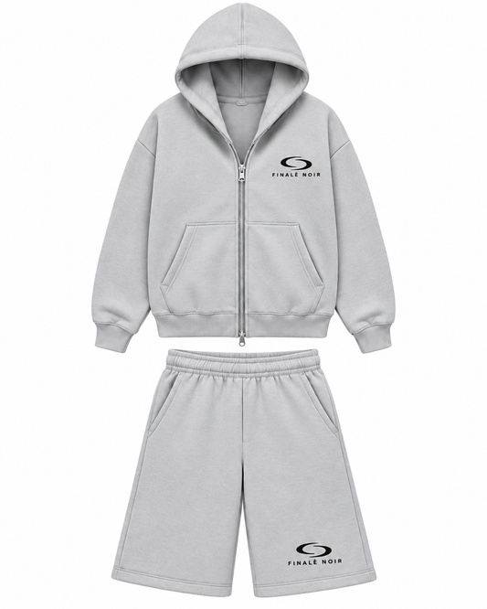 Gray 3/4 Short Set