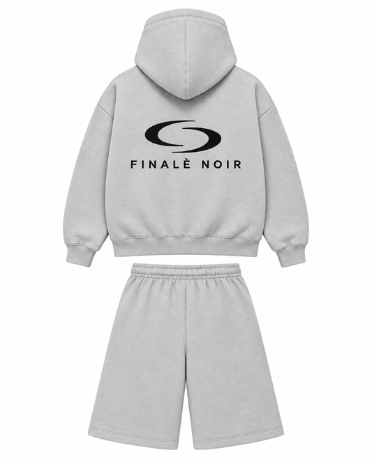 Gray 3/4 Short Set