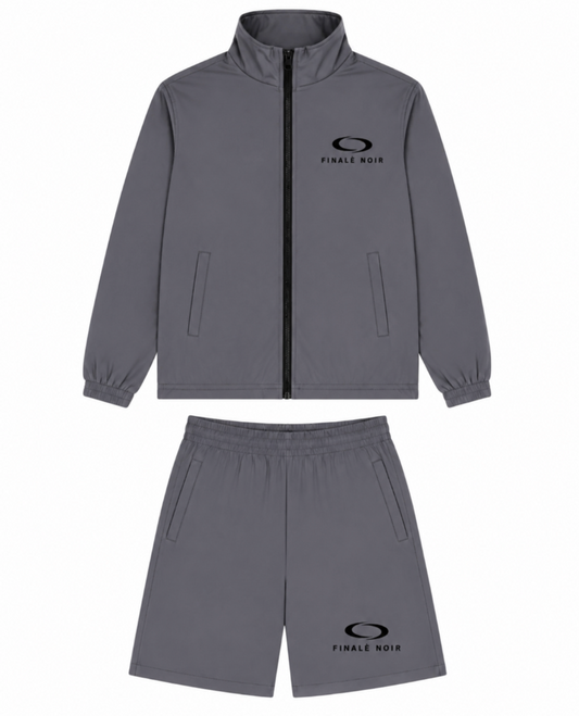 Grey Nylon Short Set