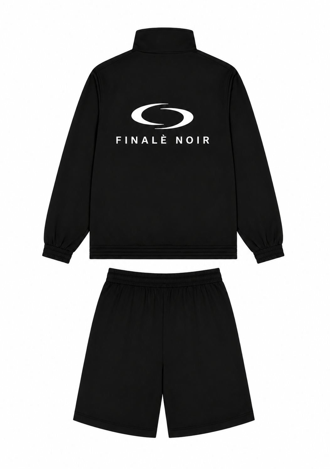 Black Nylon Short Set